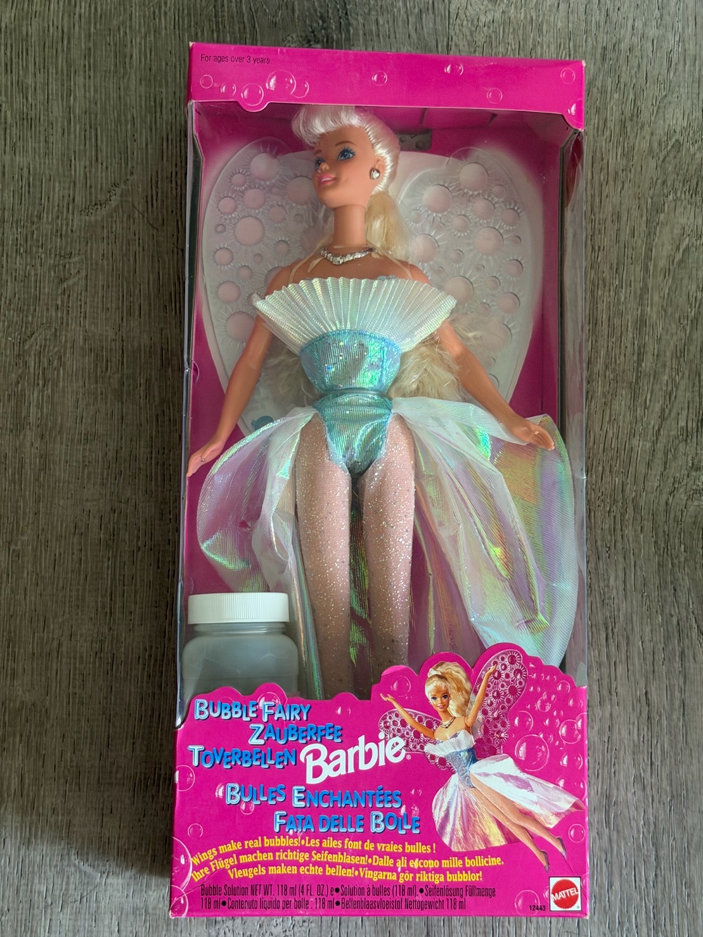 Barbie Bubble Fairy Doll - Iridescent Aqua, Shimmery Pink & Pearl White